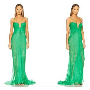 Maria Lucia Hohan Raisa Dress in Emerald Green IT42 / US 6 $1900